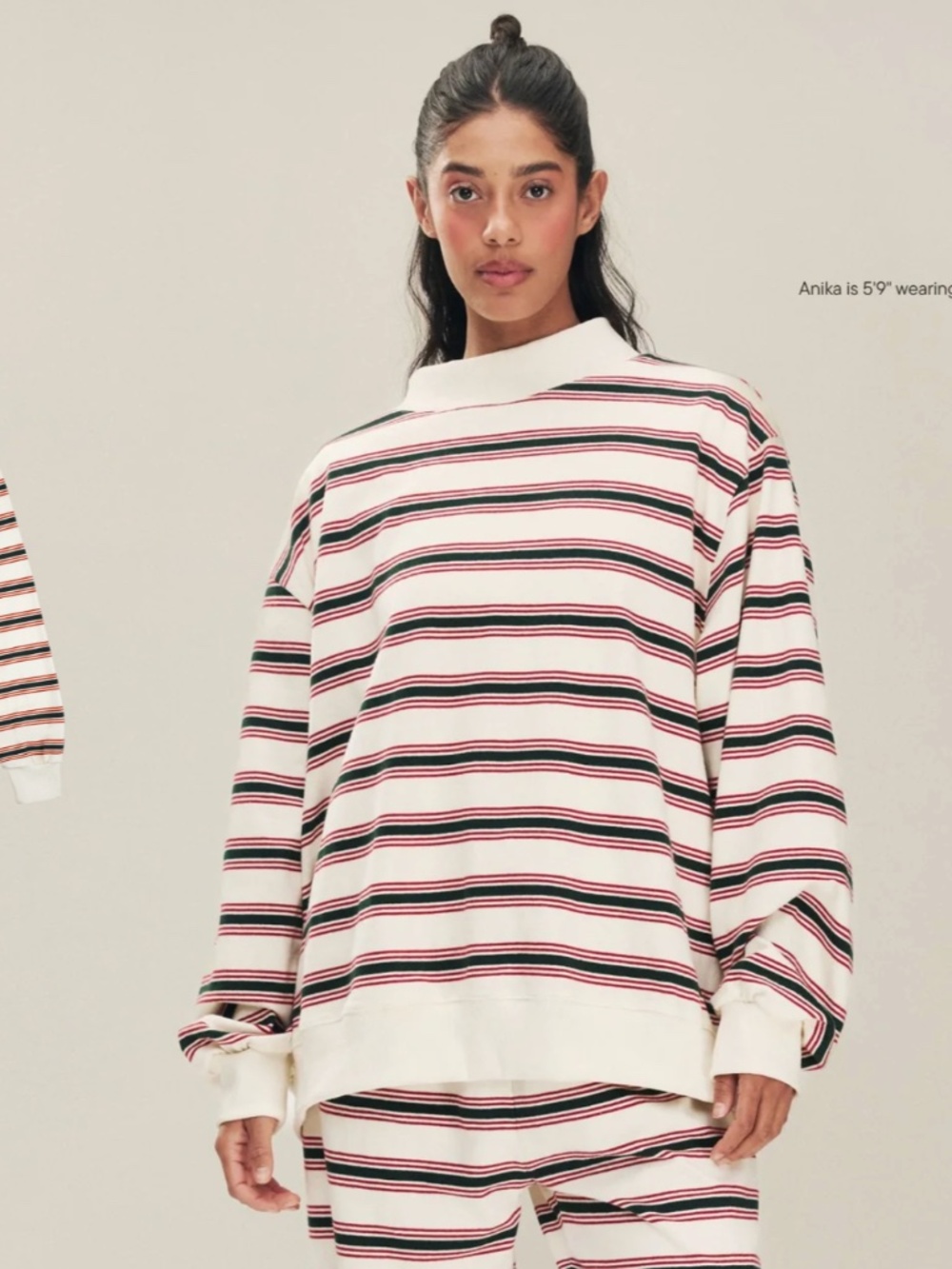 Parke Holiday Stripe Set in Eggnog